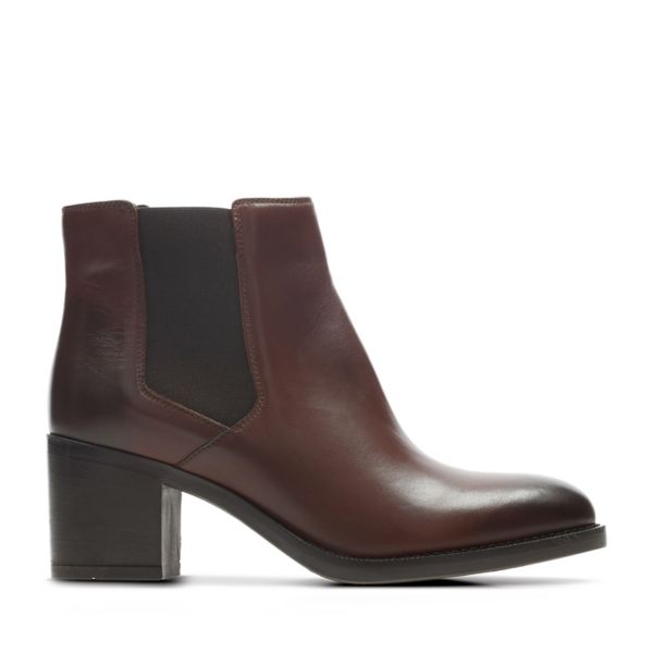 Clarks Womens Mascarpone Bay Chelsea Boots Brown | UK-2594786